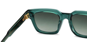 Green Wayfarer Full Rim Unisex Sunglasses by John Jacobs-210236