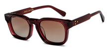 Load image into Gallery viewer, Maroon Wayfarer Full Rim Unisex Sunglasses by John Jacobs-210238