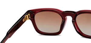 Maroon Wayfarer Full Rim Unisex Sunglasses by John Jacobs-210238