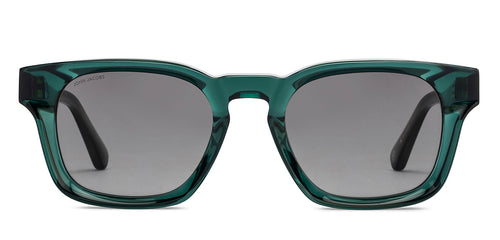 Green Wayfarer Full Rim Unisex Sunglasses by John Jacobs-210239