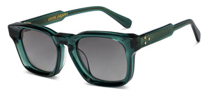 Green Wayfarer Full Rim Unisex Sunglasses by John Jacobs-210239