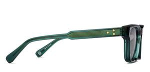 Green Wayfarer Full Rim Unisex Sunglasses by John Jacobs-210239