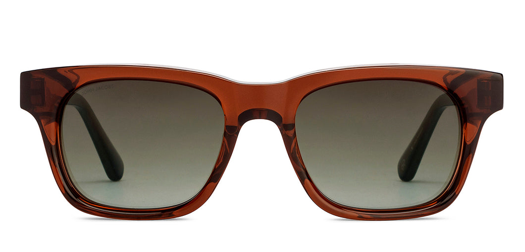 Brown Wayfarer Full Rim Unisex Sunglasses by John Jacobs-210241