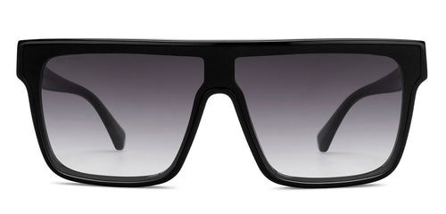 Black Square Full Rim Women Sunglasses by John Jacobs-212922