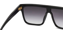 Load image into Gallery viewer, Black Square Full Rim Women Sunglasses by John Jacobs-212922