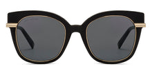 Load image into Gallery viewer, Black Square Full Rim Women Sunglasses by John Jacobs-213093