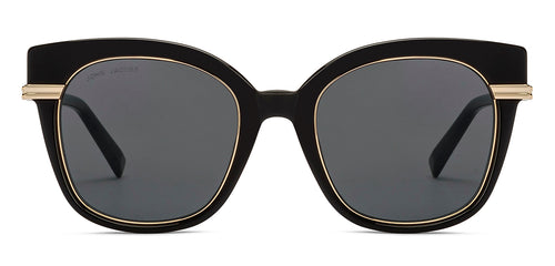 Black Square Full Rim Women Sunglasses by John Jacobs-213093