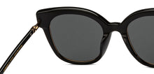 Load image into Gallery viewer, Black Square Full Rim Women Sunglasses by John Jacobs-213093