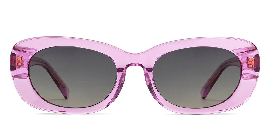Purple Rectangle Full Rim Women Sunglasses by John Jacobs-213096