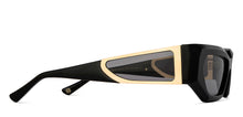 Load image into Gallery viewer, Black Rectangle Full Rim Women Sunglasses by John Jacobs-216823