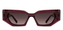 Load image into Gallery viewer, Maroon Rectangle Full Rim Women Sunglasses by John Jacobs-216824