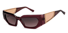 Load image into Gallery viewer, Maroon Rectangle Full Rim Women Sunglasses by John Jacobs-216824