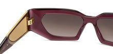 Load image into Gallery viewer, Maroon Rectangle Full Rim Women Sunglasses by John Jacobs-216824