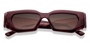 Maroon Rectangle Full Rim Women Sunglasses by John Jacobs-216824