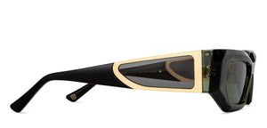 Green Rectangle Full Rim Women Sunglasses by John Jacobs-216825