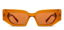 Load image into Gallery viewer, Brown Rectangle Full Rim Women Sunglasses by John Jacobs-216990