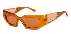 Brown Rectangle Full Rim Women Sunglasses by John Jacobs-216990