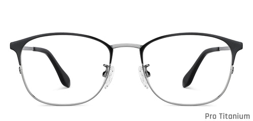 Grey Square Full Rim Unisex Eyeglasses by John Jacobs-137375