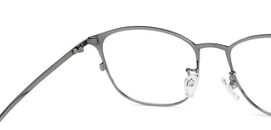 Grey Square Full Rim Unisex Eyeglasses by John Jacobs-137375