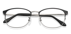 Grey Square Full Rim Unisex Eyeglasses by John Jacobs-137375