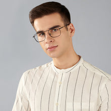 Load image into Gallery viewer, Black Square Full Rim Unisex Eyeglasses by John Jacobs-144856