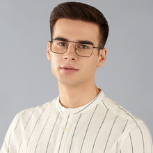 Load image into Gallery viewer, Black Square Full Rim Unisex Eyeglasses by John Jacobs-144856