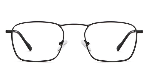 Black Square Full Rim Unisex Eyeglasses by John Jacobs-144856