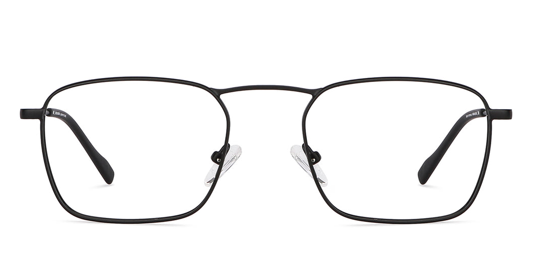 Black Square Full Rim Unisex Eyeglasses by John Jacobs-144856