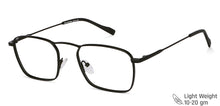 Load image into Gallery viewer, Black Square Full Rim Unisex Eyeglasses by John Jacobs-144856