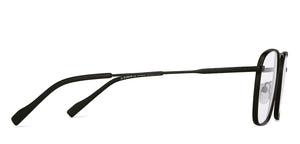 Black Square Full Rim Unisex Eyeglasses by John Jacobs-144856