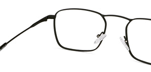 Black Square Full Rim Unisex Eyeglasses by John Jacobs-144856