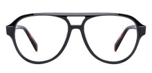 Load image into Gallery viewer, Black Aviator Full Rim Unisex Eyeglasses by John Jacobs-147277