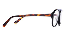 Load image into Gallery viewer, Black Aviator Full Rim Unisex Eyeglasses by John Jacobs-147277