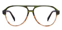Load image into Gallery viewer, Green Aviator Full Rim Unisex Eyeglasses by John Jacobs-147278