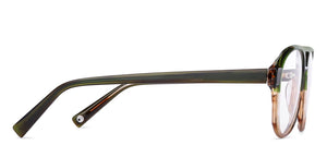 Green Aviator Full Rim Unisex Eyeglasses by John Jacobs-147278