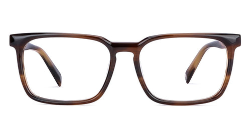Brown Wayfarer Full Rim Unisex Eyeglasses by John Jacobs-147279