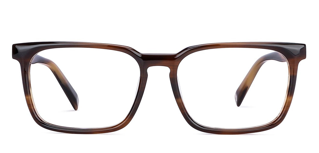 Brown Wayfarer Full Rim Unisex Eyeglasses by John Jacobs-147279
