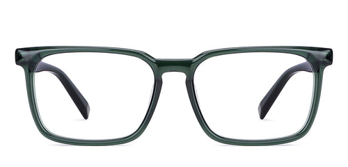 Green Wayfarer Full Rim Unisex Eyeglasses by John Jacobs-147280