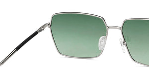 Silver Hexagonal Full Rim Unisex Sunglasses by John Jacobs-147920