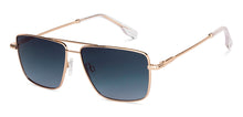 Load image into Gallery viewer, Gold Square Full Rim Unisex Sunglasses by John Jacobs-147921