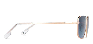 Gold Square Full Rim Unisex Sunglasses by John Jacobs-147921