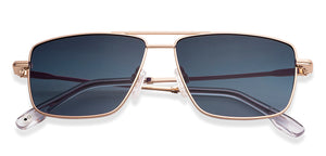 Gold Square Full Rim Unisex Sunglasses by John Jacobs-147921