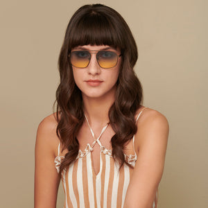 Brown Aviator Full Rim Unisex Sunglasses by John Jacobs-147262