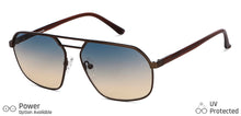 Load image into Gallery viewer, Brown Aviator Full Rim Unisex Sunglasses by John Jacobs-147262