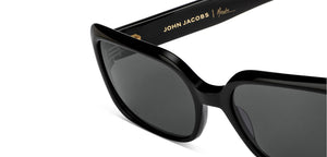 Black Square Full Rim Women Sunglasses by John Jacobs-209431