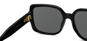 Black Square Full Rim Women Sunglasses by John Jacobs-209431