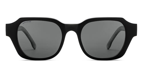 Black Wayfarer Full Rim Unisex Sunglasses by John Jacobs-209437