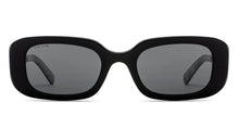 Load image into Gallery viewer, Black Rectangle Full Rim Women Sunglasses by John Jacobs-209439