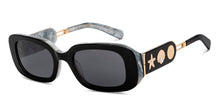 Load image into Gallery viewer, Black Rectangle Full Rim Women Sunglasses by John Jacobs-209439