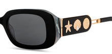 Load image into Gallery viewer, Black Rectangle Full Rim Women Sunglasses by John Jacobs-209439